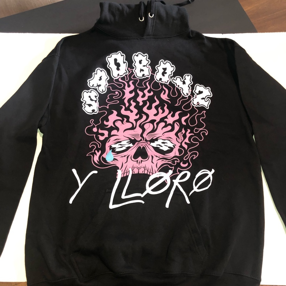 Sad Boyz x Junior H “Y LLORO” Hoodie – Black – Unisex